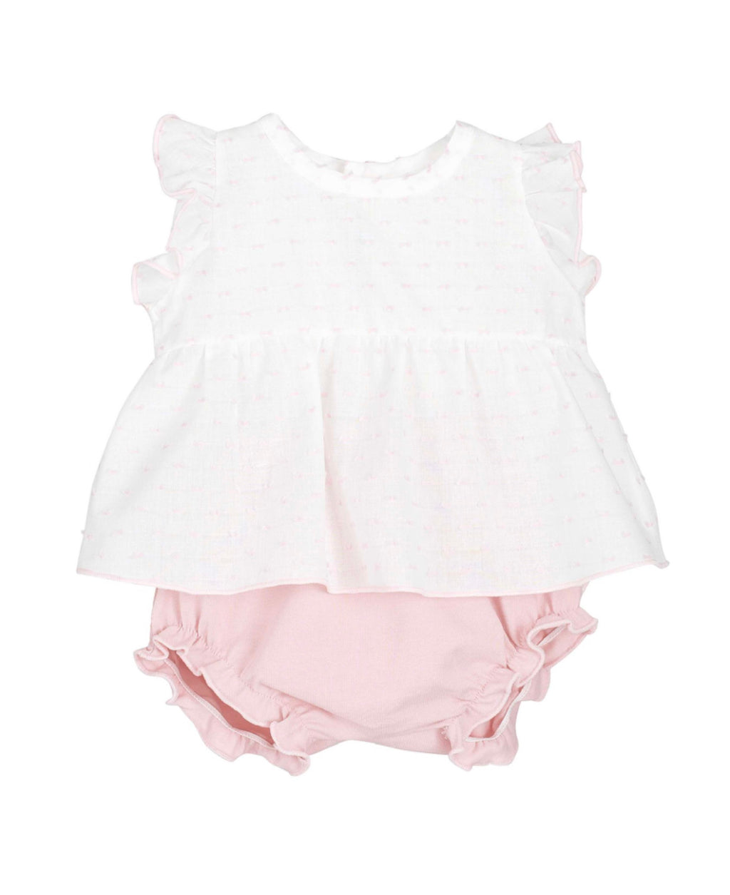 CALAMARO BABY BLOOMER SET 11277 NUDE / ROSA