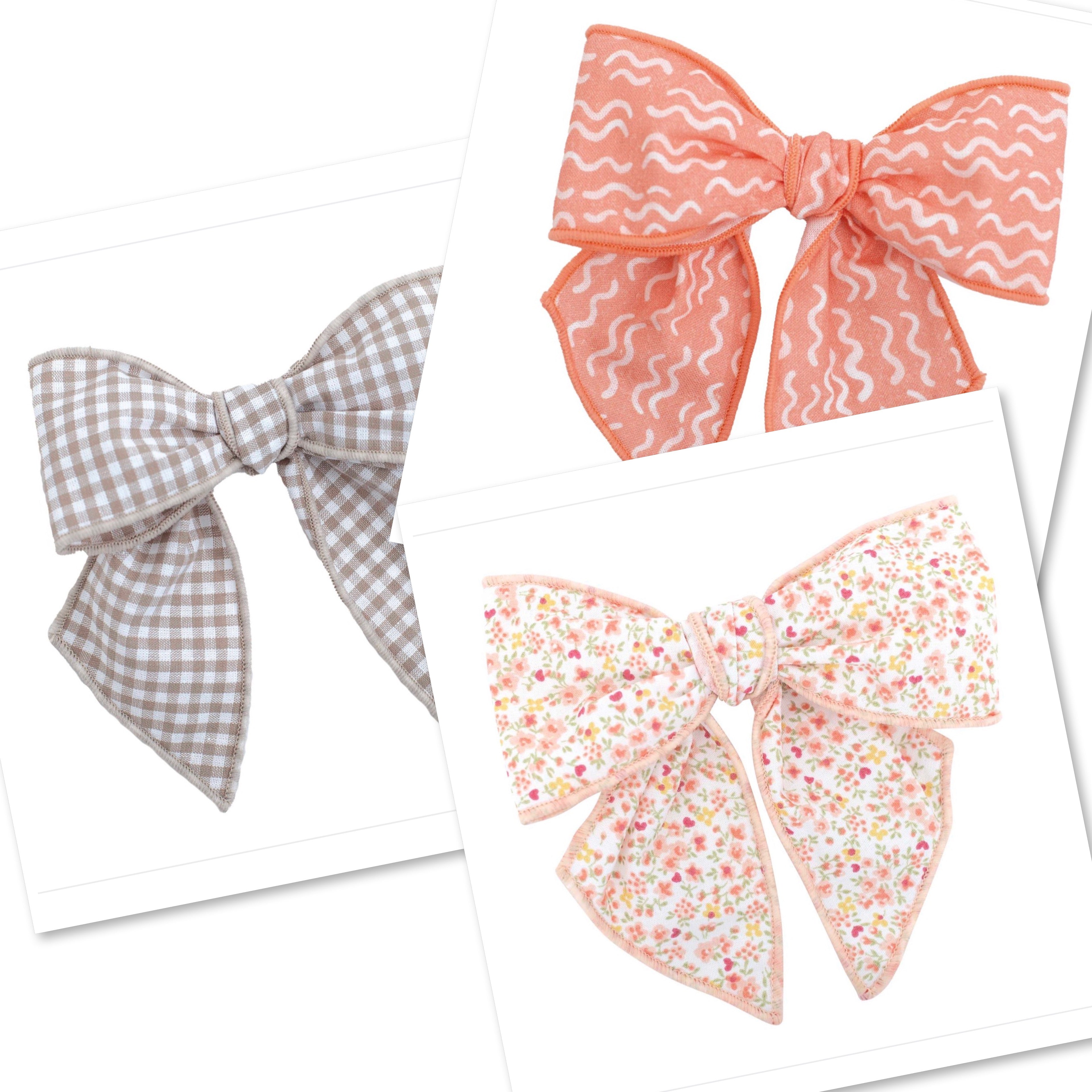CALAMARO HAIR BOW CLIPS