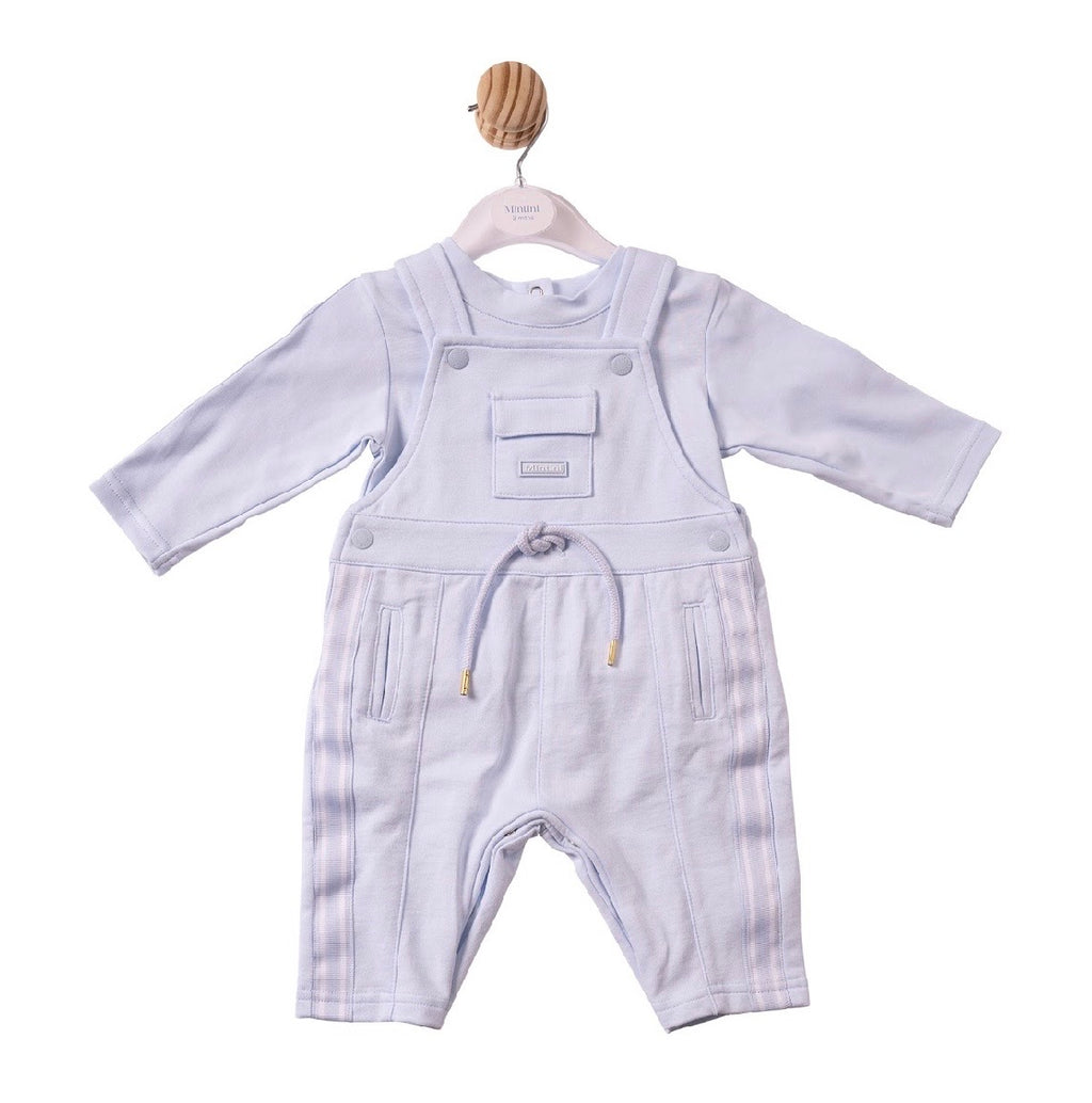MINTINI TOP & DUNGAREE SET - BLUE - MB7405