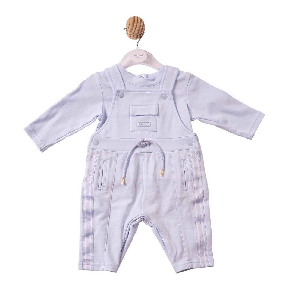 MINTINI TOP & DUNGAREE SET - BLUE - MB7405