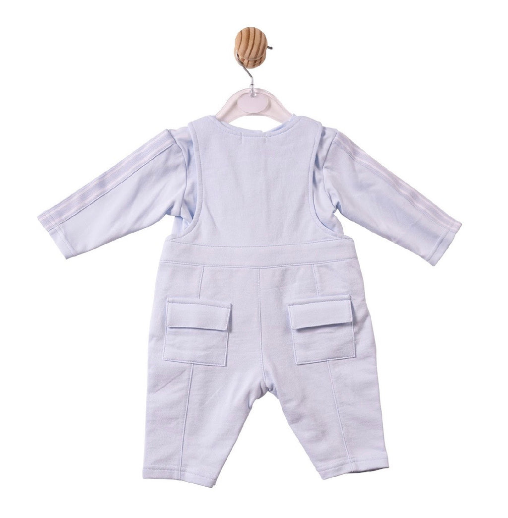 MINTINI TOP & DUNGAREE SET - BLUE - MB7405