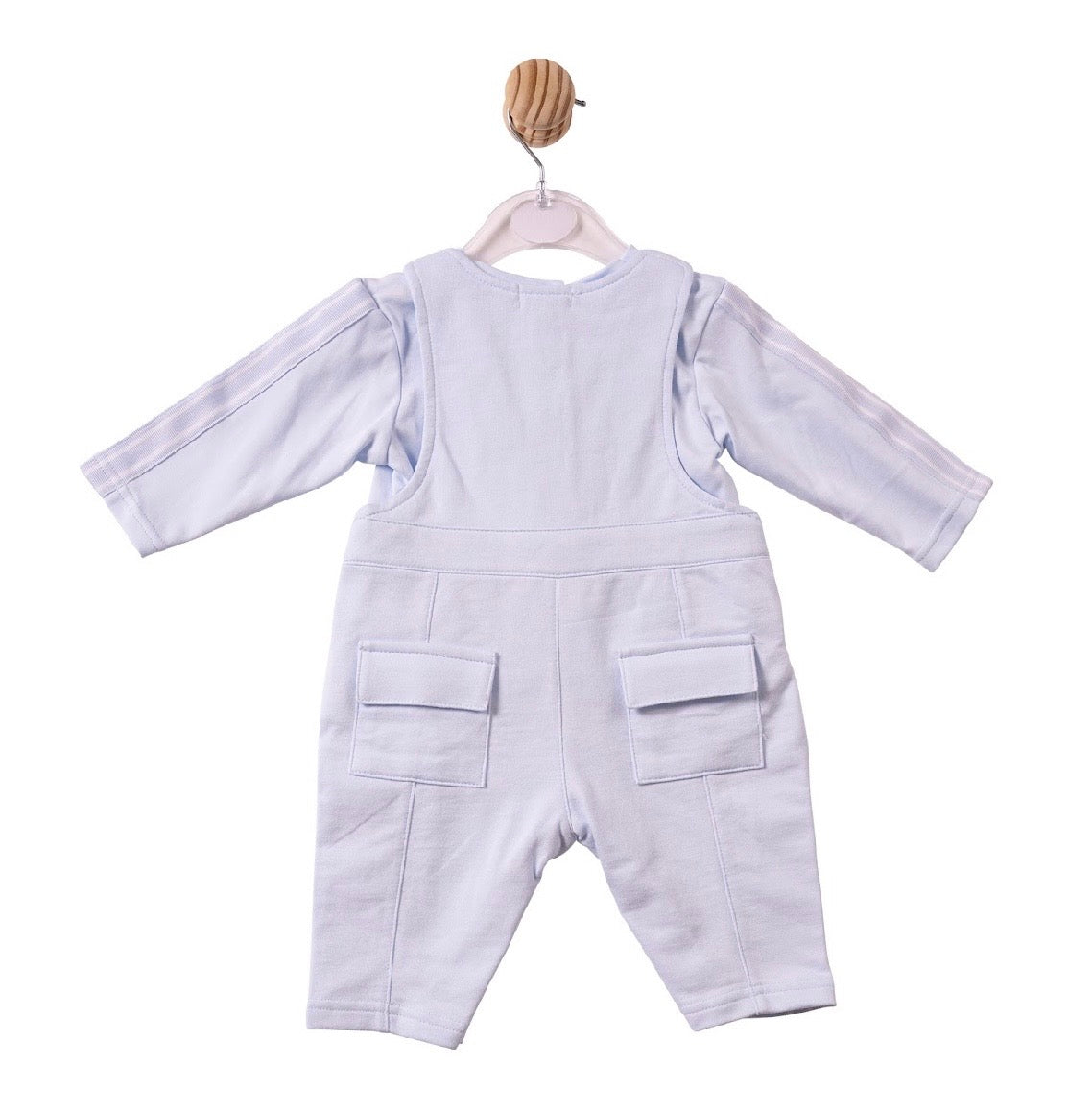 MINTINI TOP & DUNGAREE SET - BLUE - MB7405