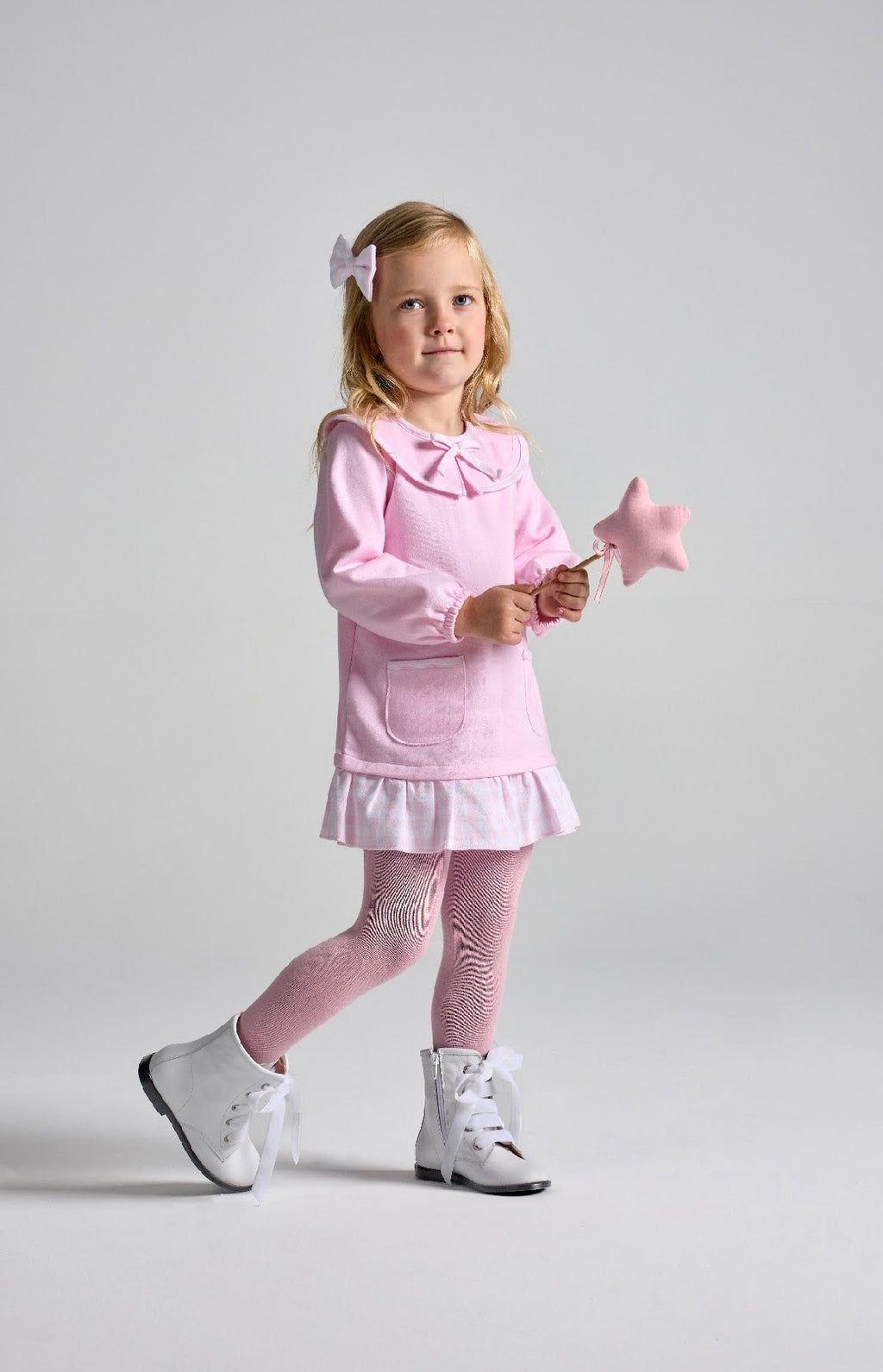 RAPIFE BOW DRESS - PINK