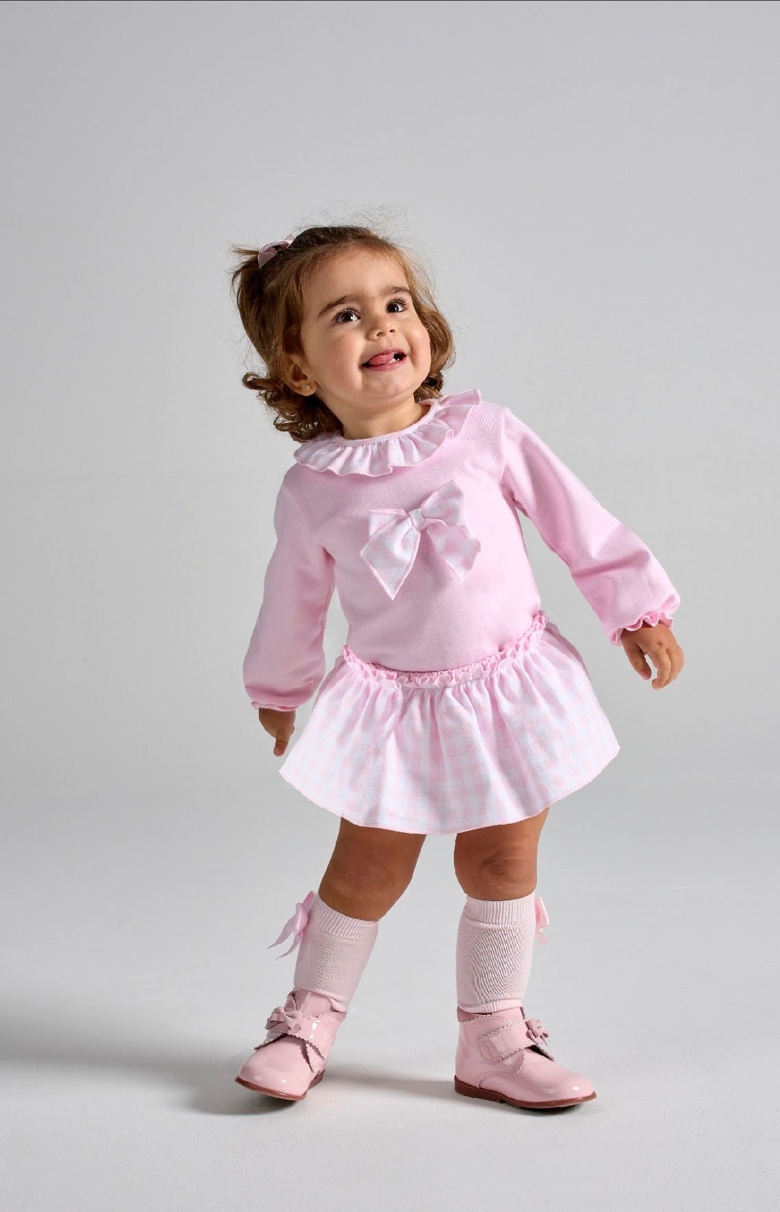 RAPIFE SWEATSHIRT AND SKORTS SET - PINK