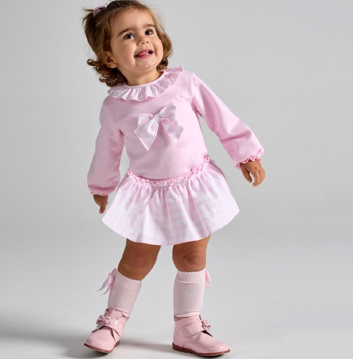 RAPIFE SWEATSHIRT AND SKORTS SET - PINK