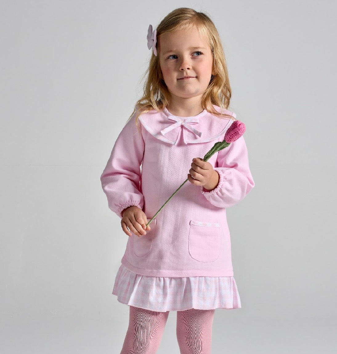 RAPIFE BOW DRESS - PINK