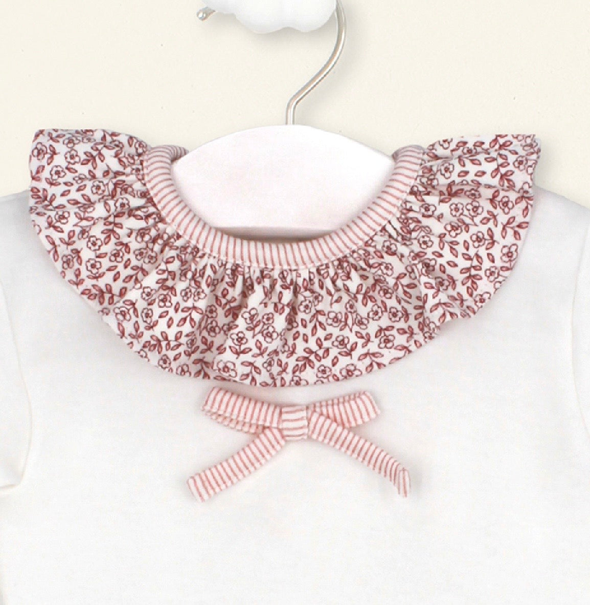 RAPIFE SWEATSHIRT AND BLOOMER SHORTS SET - FLORAL PINK/CREAM