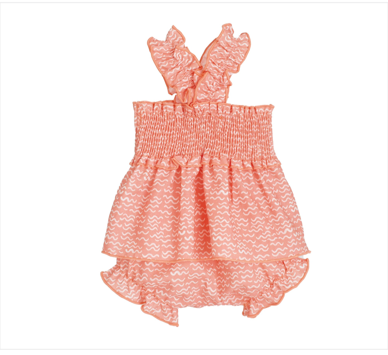 CALAMARO BABY SIKAR 22110 DRESS & BLOOMER SET CORAL