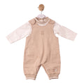 Mintini Top and Dungaree - Ivory/Beige