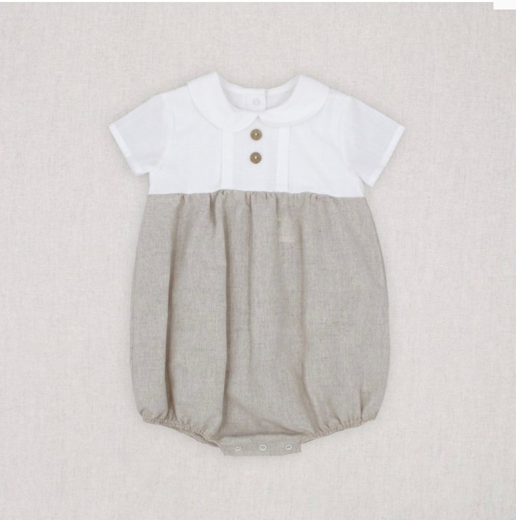 RAPIFE ROMPER  LINEN/COTTON 5276C25 ECRU