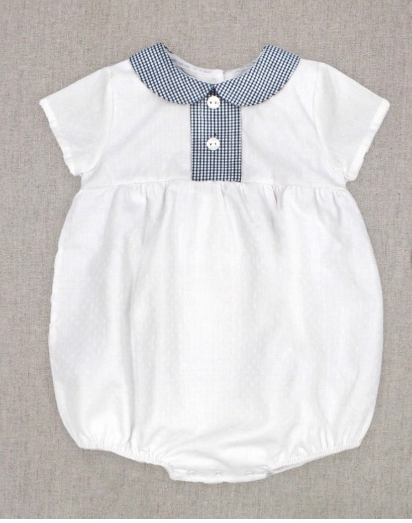 RAPIFE SHORT BABY ROMPER 5108C26 BLUE/WHITE