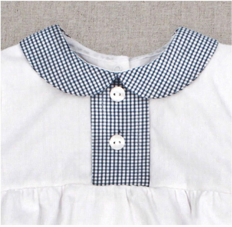 RAPIFE SHORT BABY ROMPER 5108C26 BLUE/WHITE