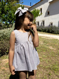 CALAMARO BABY DRESS & VELOUR BLOOMER SET 22109 SAND