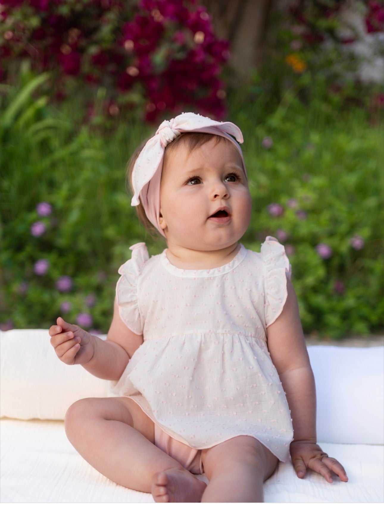 CALAMARO BABY BLOOMER SET 11277 NUDE / ROSA