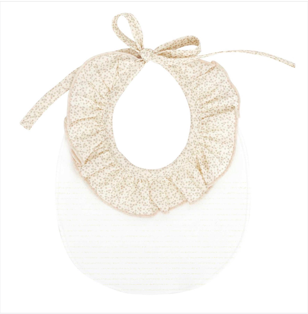 CALAMARO BLANKET AND BIB GIFT SET 73084 ECRU