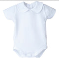 CALAMARO BABY PETER PAN COLLARED BODYSUIT 19122 WHITE