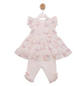 Mintini Dress & Leggings Set White MB7226A