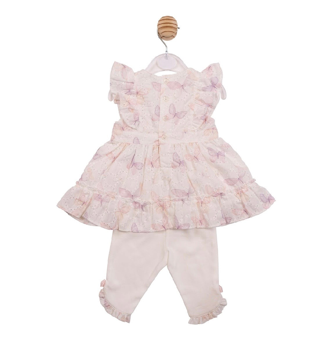 Mintini Dress & Leggings Set White MB7226A