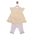 Mintini Dress & Leggings Lemon /White MB7109A