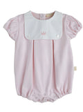Baby Gi Little Royals Romper Pink & White RY48G