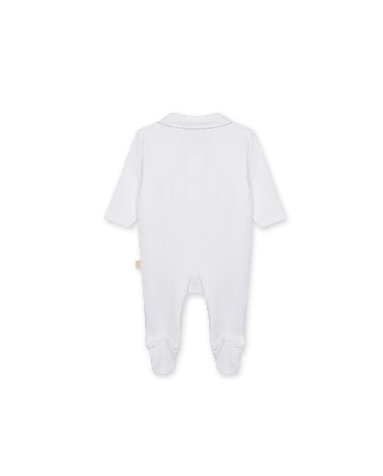 Baby Gi Little Royals White & Blue Baby Grow RY53BM