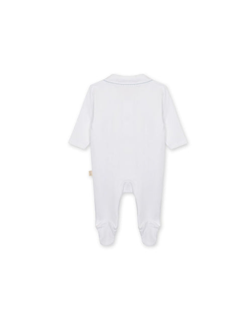 Baby Gi Little Royals White & Blue Baby Grow RY53BM