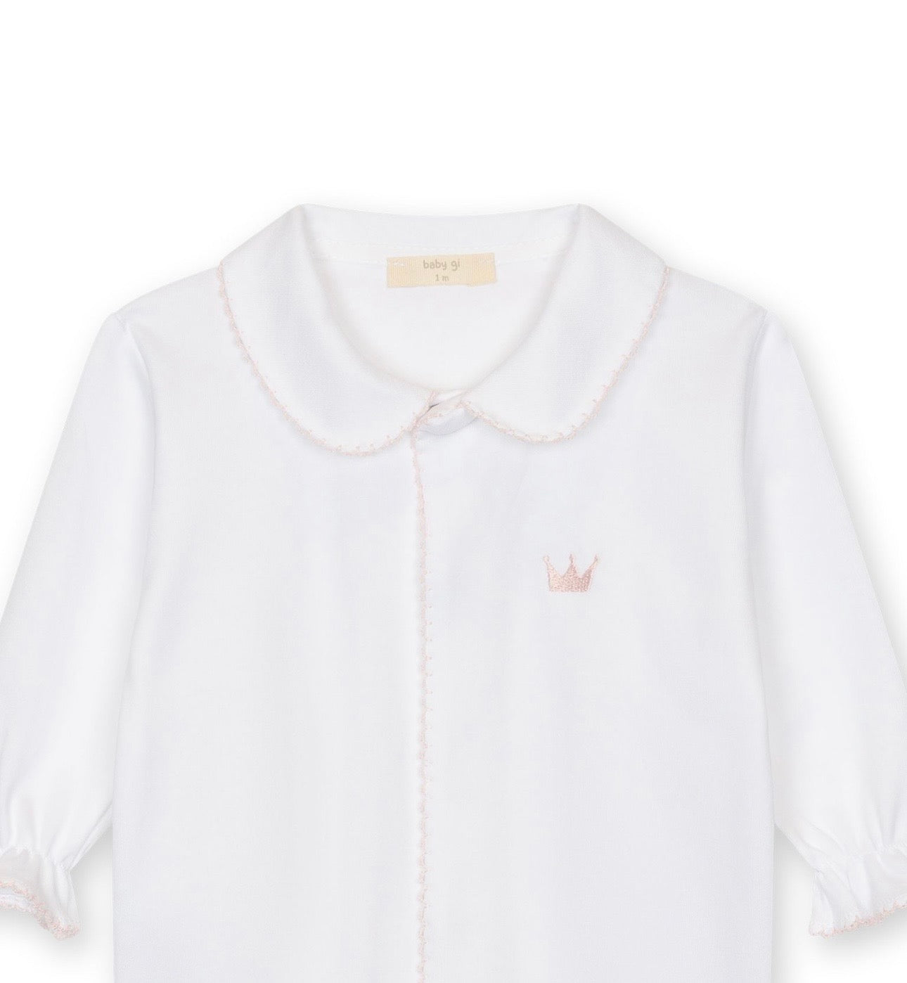 Baby GI Little Royals White & Pink Baby Grow RY53GM