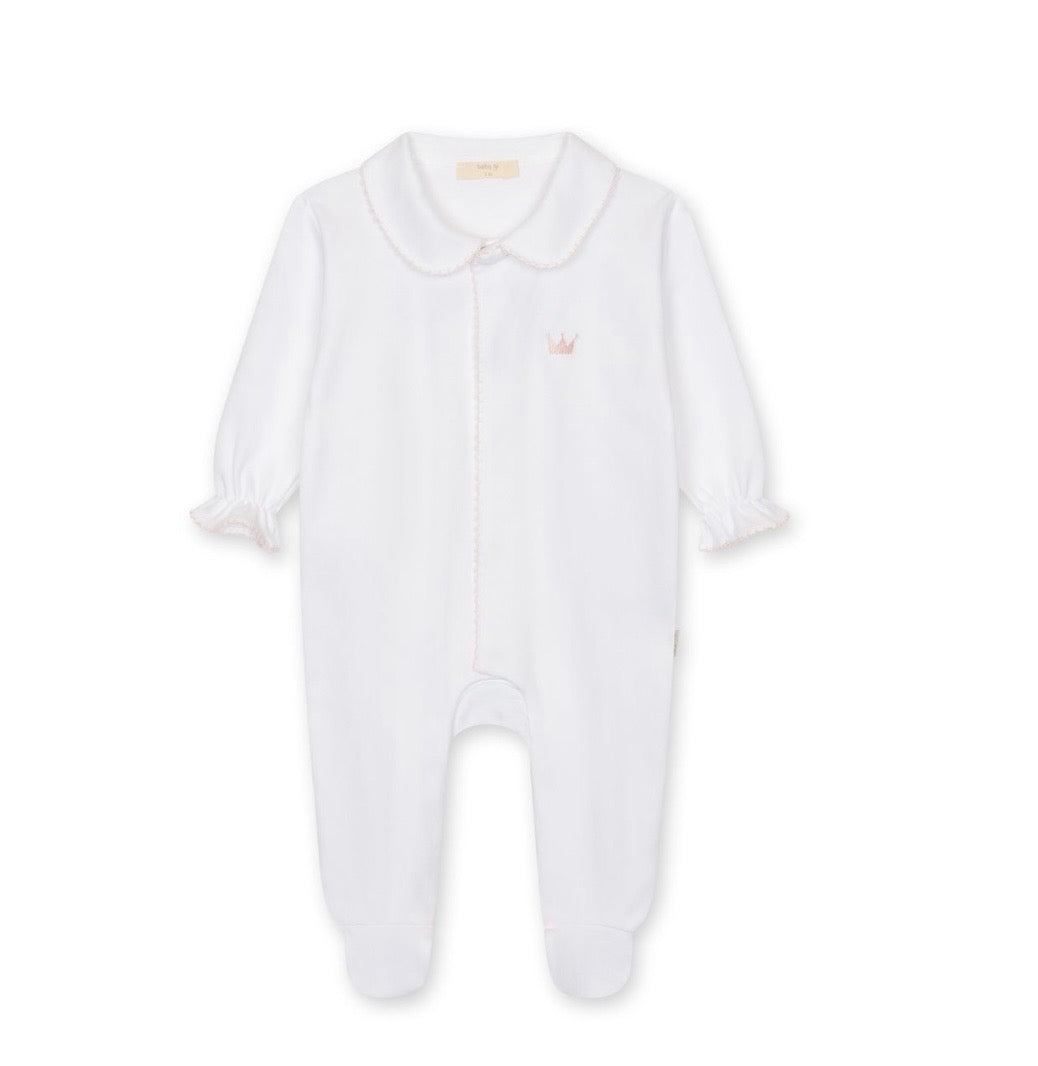 Baby GI Little Royals White & Pink Baby Grow RY53GM