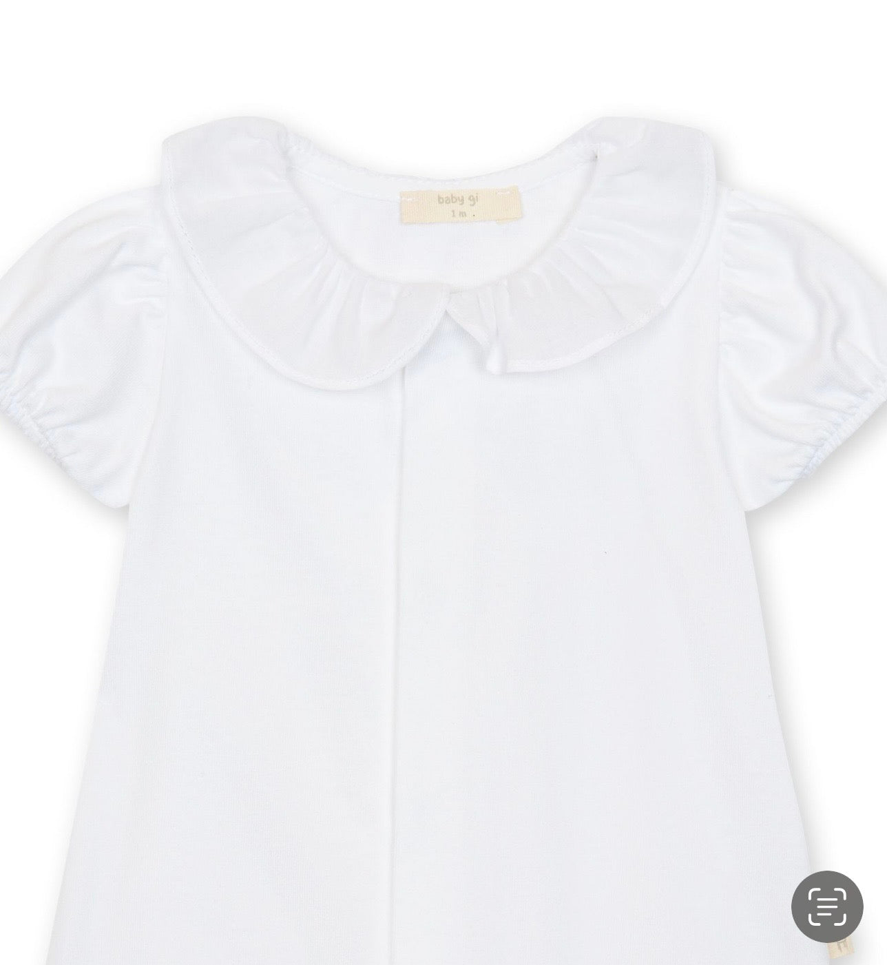 Baby Gi Butterfly Romper White BT46G