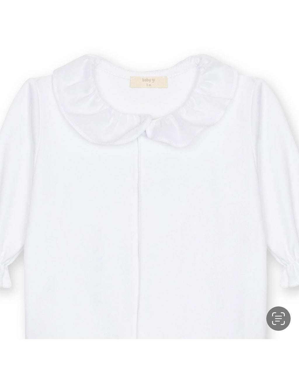 Baby Gi Butterfly Baby Grow White BT53G
