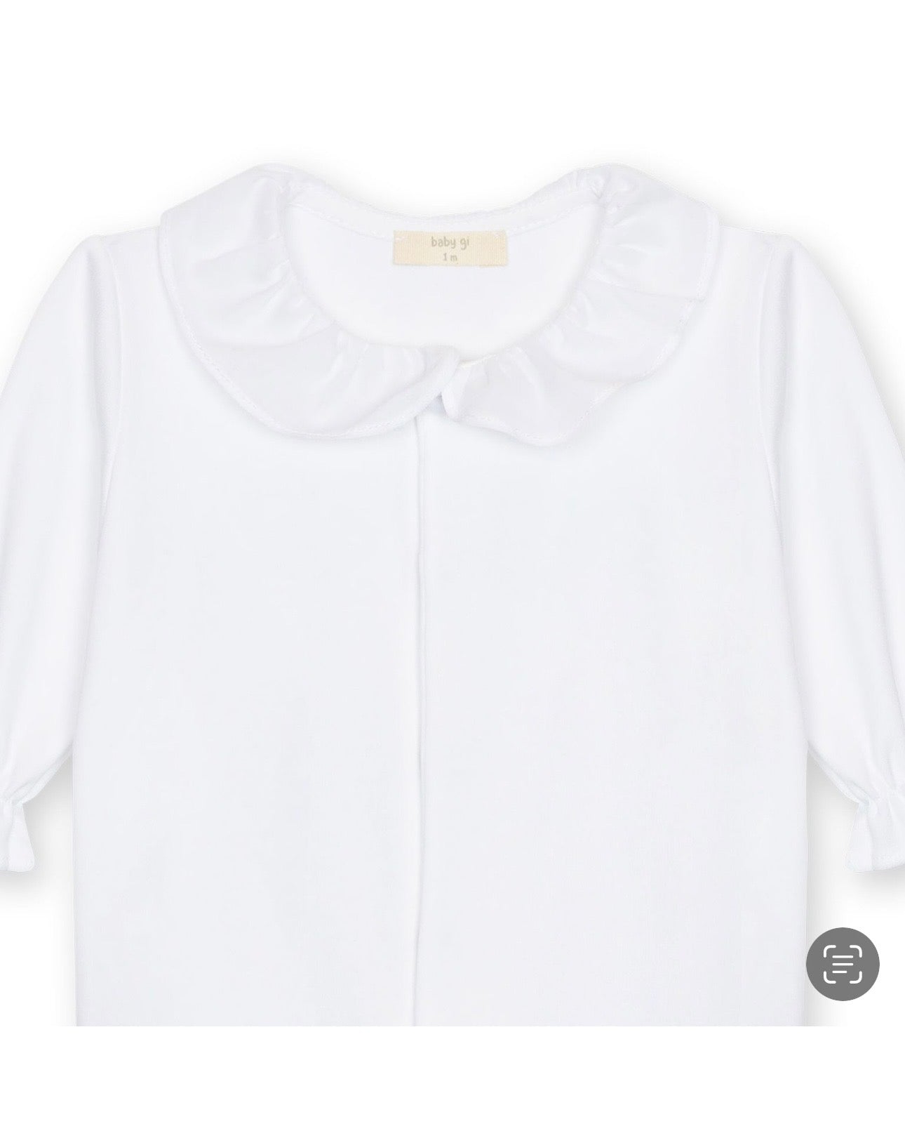 Baby Gi Butterfly Baby Grow White BT53G