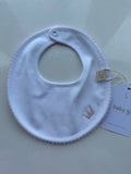 Baby Gi Little Royals White/Pink Bib RY23