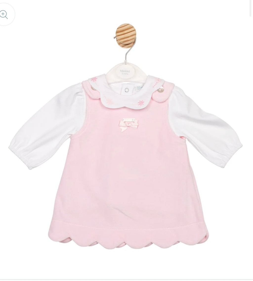 MINTINI TOP & PINAFORE SET - PINK