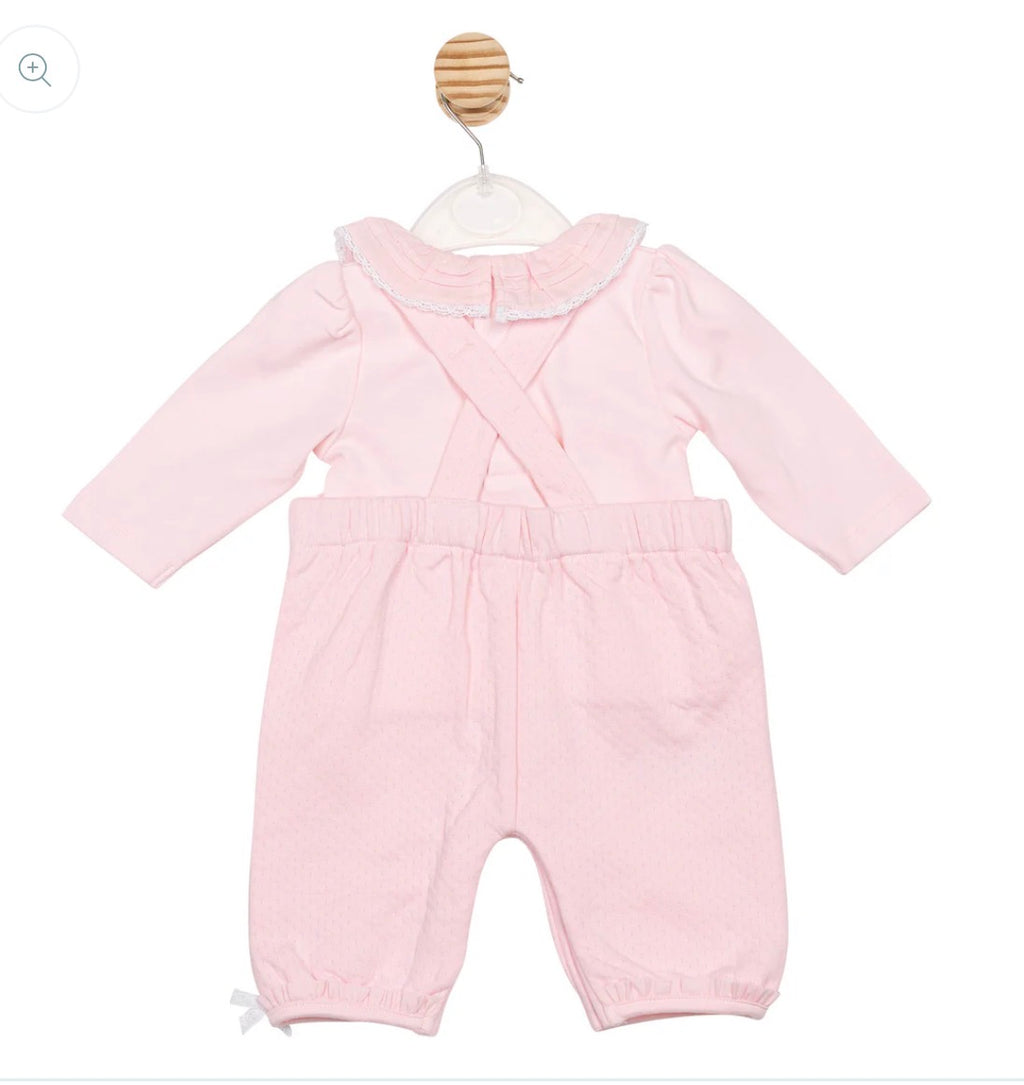 MINTINI TOP & DUNGAREE SET - PINK