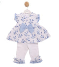 MINTINI TUNIC & LEGGINGS SET WHITE/BLUE