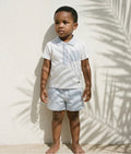 MINTINI POLO TOP & SHORTS SET WHITE/BLUE