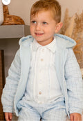 MINTINI PRINTED BOYS CHECK JACKET BLUE