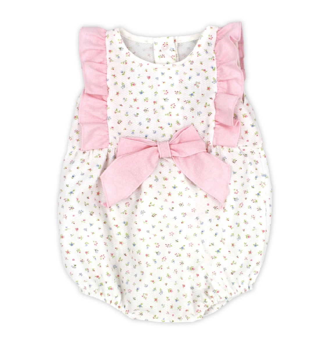 RAPIFE FLOWER PINK BOW ROMPER 4207S26 ROSA PINK