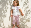 MINTINI TOP & TROUSER SET WHITE/PINK