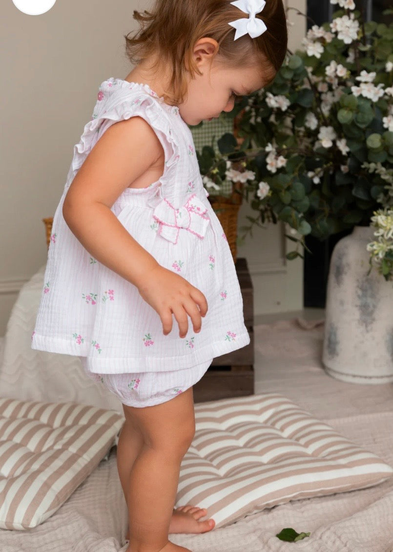 MINTINI TOP AND BLOOMER SHORT SET - PINK