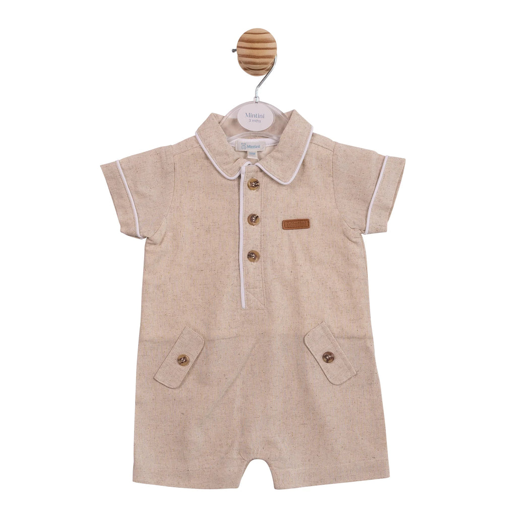 MINTINI BABY BEIGE ROMPER MB6946