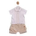 MINTINI BABY WHITE BEIGE BLOOMER SET MB6947