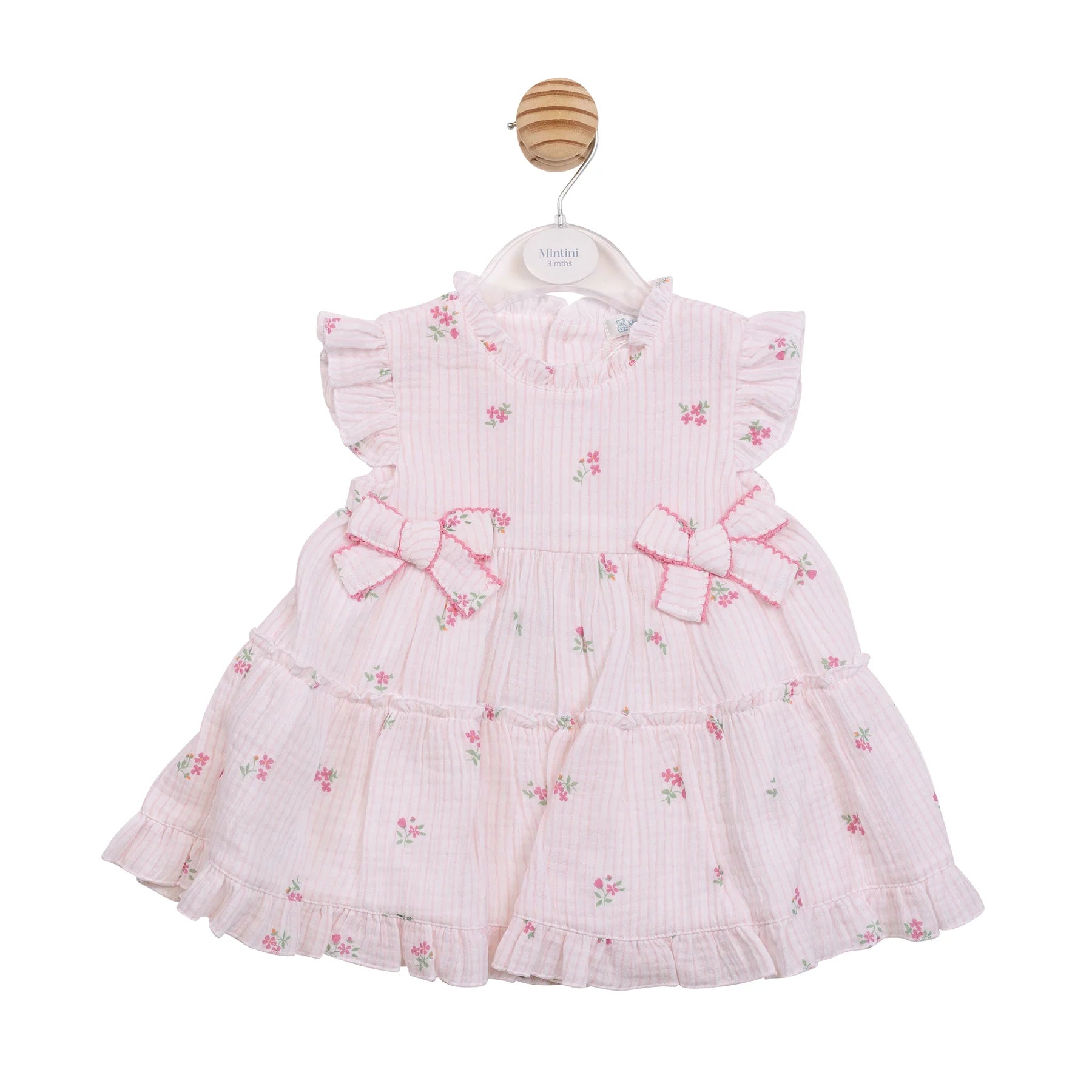 MINTINI GIRLS FLORAL DRESS PINK/WHITE MB7149A