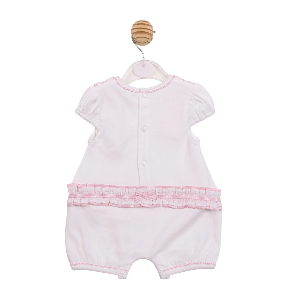MINTINI PINK/WHITE ROMPER MB7168