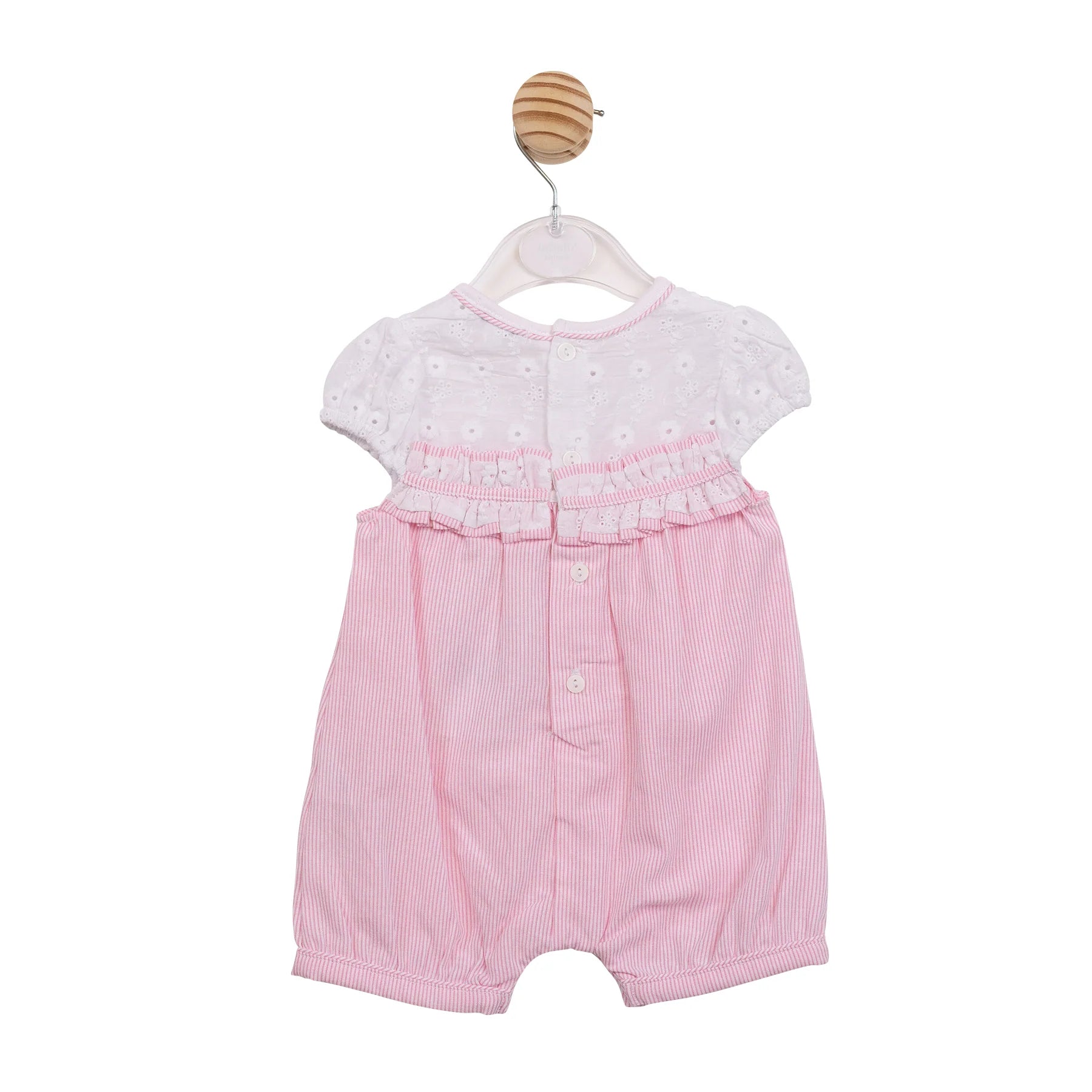 MINTINI GIRLS PINK/WHITE ROMPER MB7169