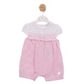 MINTINI GIRLS PINK/WHITE ROMPER MB7169
