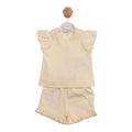 MINTINI GIRLS TOP AND SHORTS SET -LEMON MB7216A