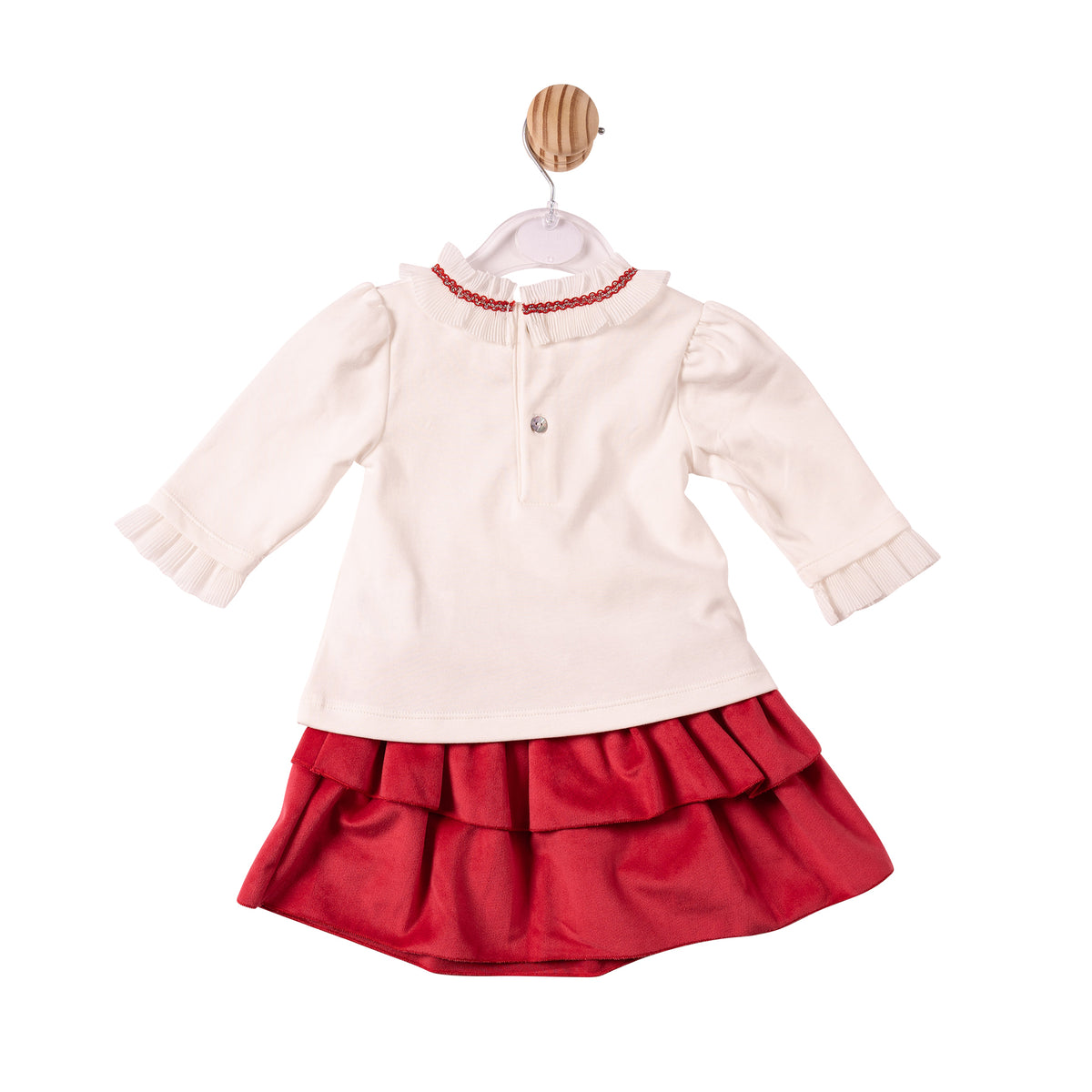 MINTINI TOP & SKIRT IVORY RED