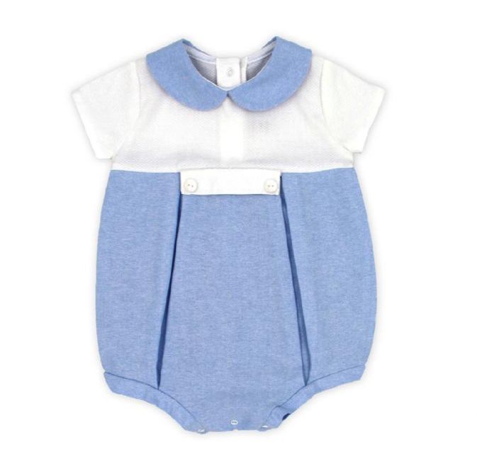 RAPIFE SHORT ROMPER 4208S26 BLUE/WHITE